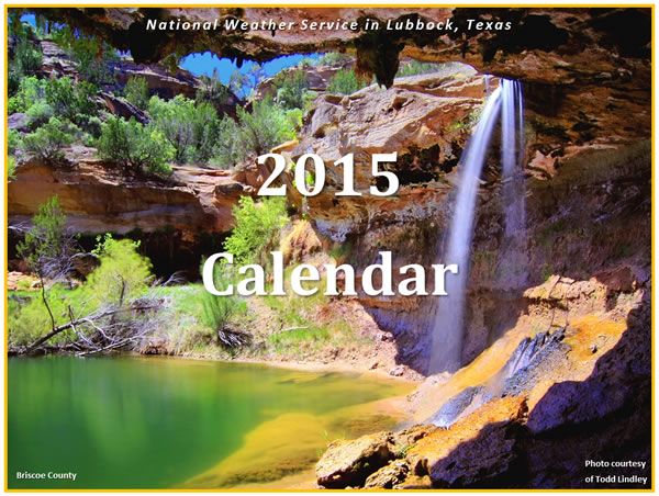 2015 NWS Lubbock Calendar